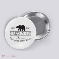 Grizzly 399 In Memory Of Bear Button thumb 0