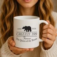 Grizzly 399 In Memory Of Bear Coffee Mug thumb 3