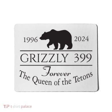 Grizzly 399 In Memory Of Bear Mousepad