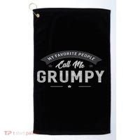 Graphic 365 My Favorite People Call Me Grumpy Grandpa Gift Golf Towel thumb 0