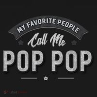 Graphic 365 My Favorite People Call Me Pop Pop Grandpa Meaningful Gift USA-Made Doggie Bandana thumb 2