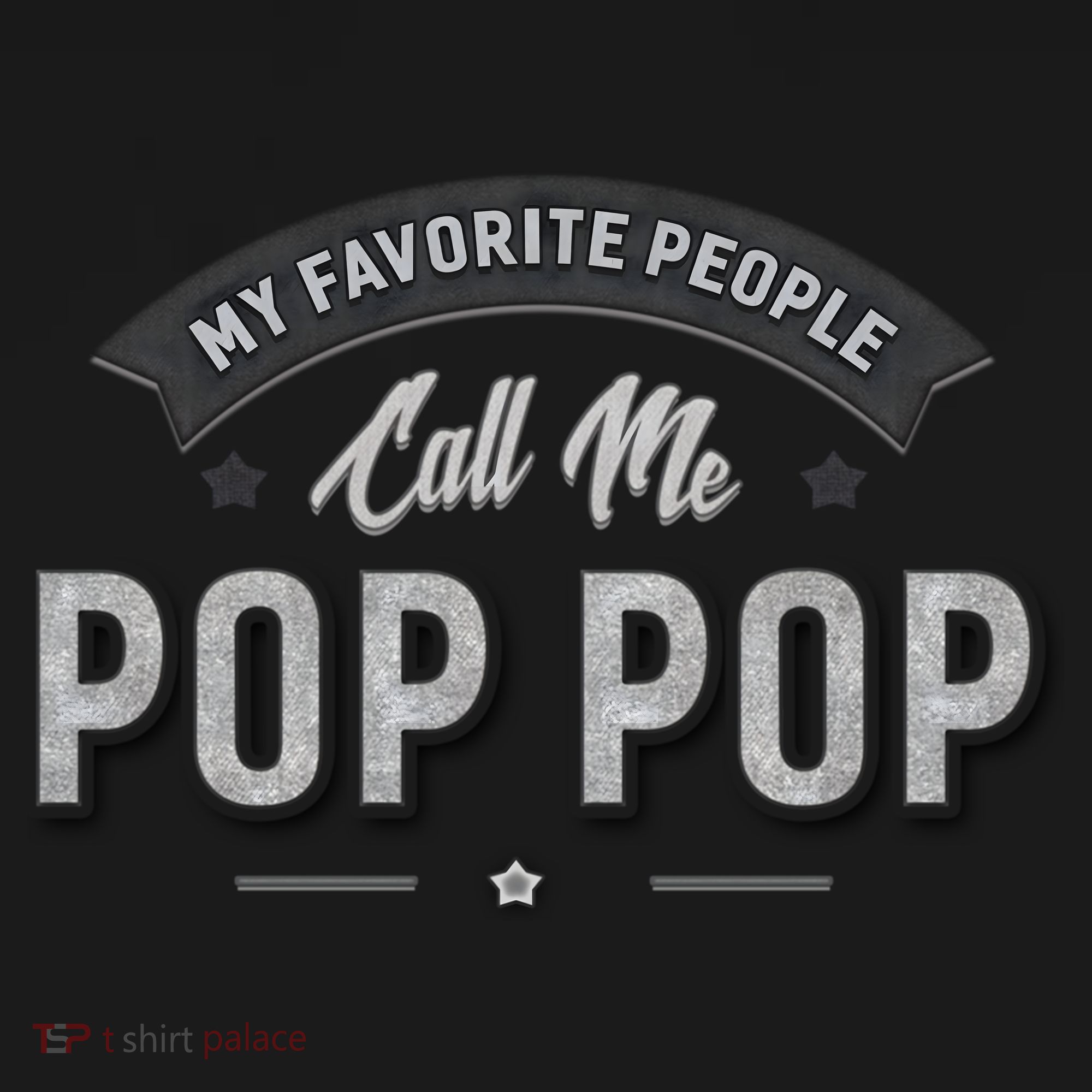 Graphic 365 My Favorite People Call Me Pop Pop Grandpa Meaningful Gift Ornament