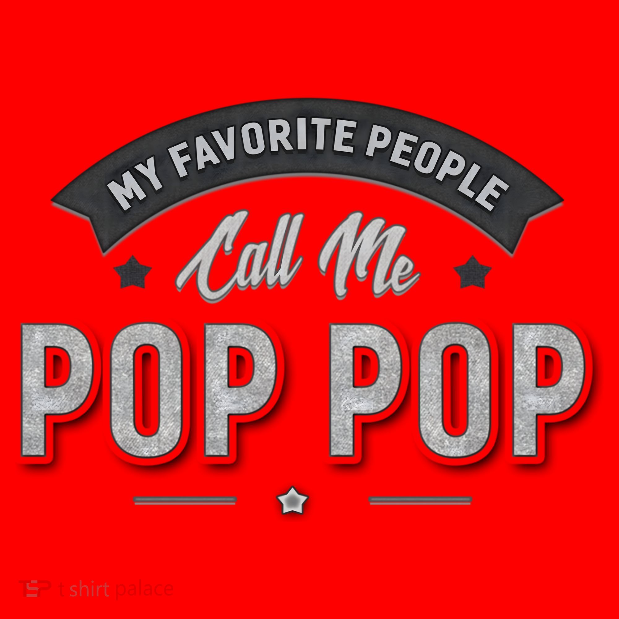 Graphic 365 My Favorite People Call Me Pop Pop Grandpa Meaningful Gift Santa Hat