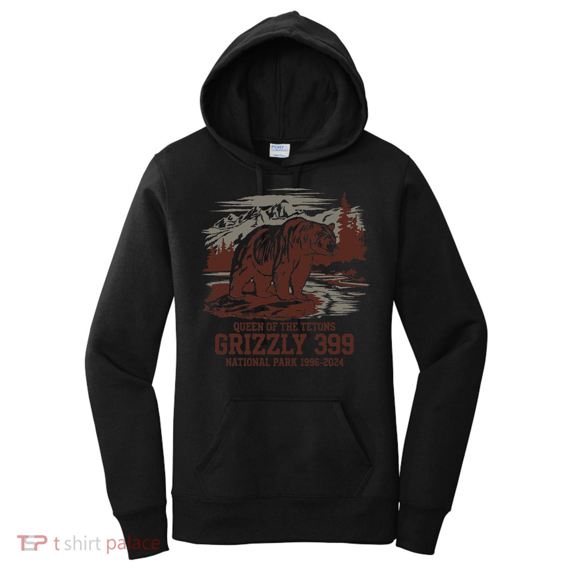 Grizzly 399 National Park Preserve Queen Of The Tetons Women's Hoodie