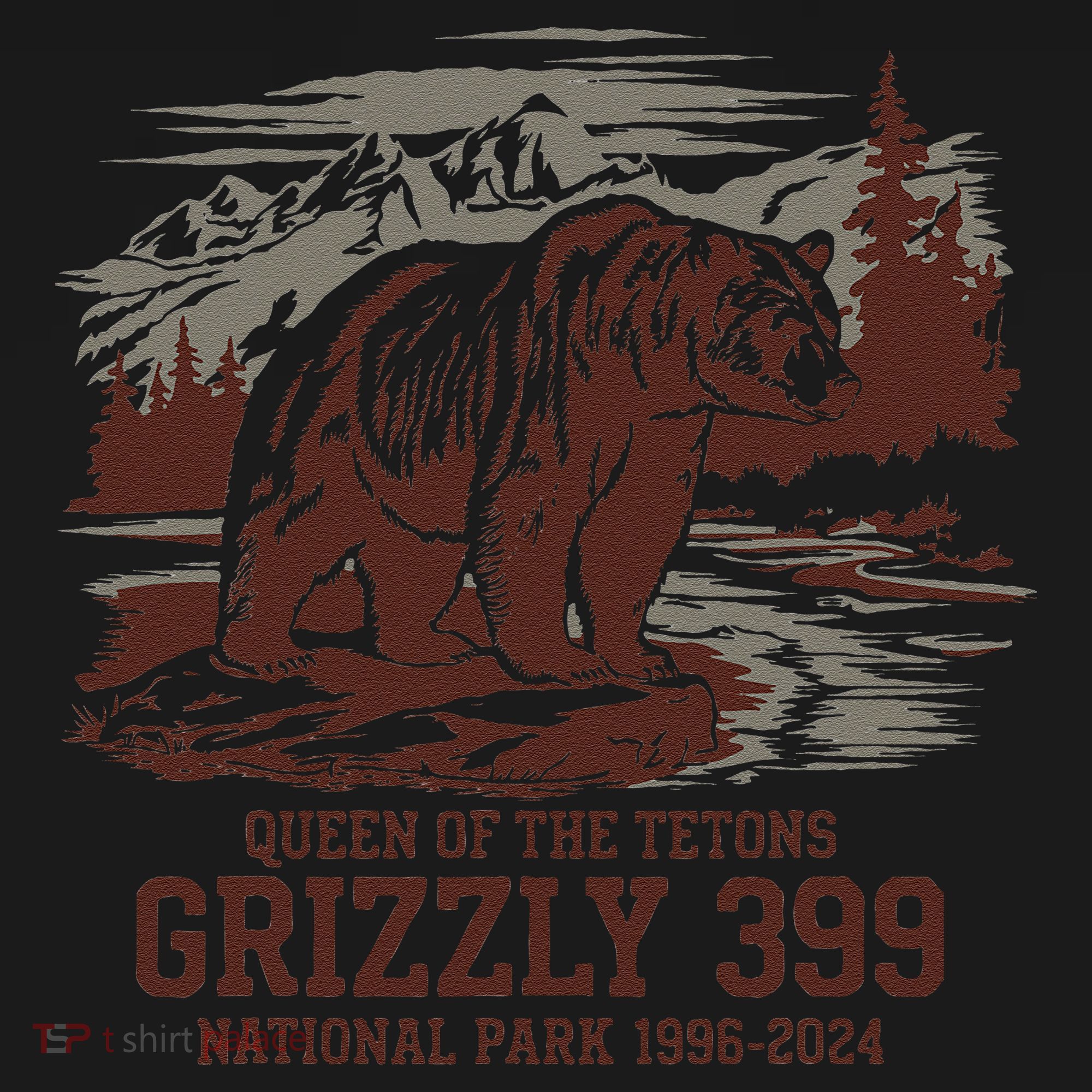 Grizzly 399 National Park Preserve Queen Of The Tetons Women's Hoodie