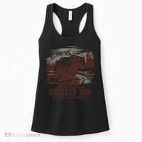 Grizzly 399 National Park Preserve Queen Of The Tetons Women's Tank Top thumb 0