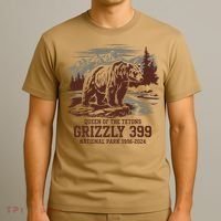 Grizzly 399 National Park Preserve Queen Of The Tetons T-Shirt thumb 3