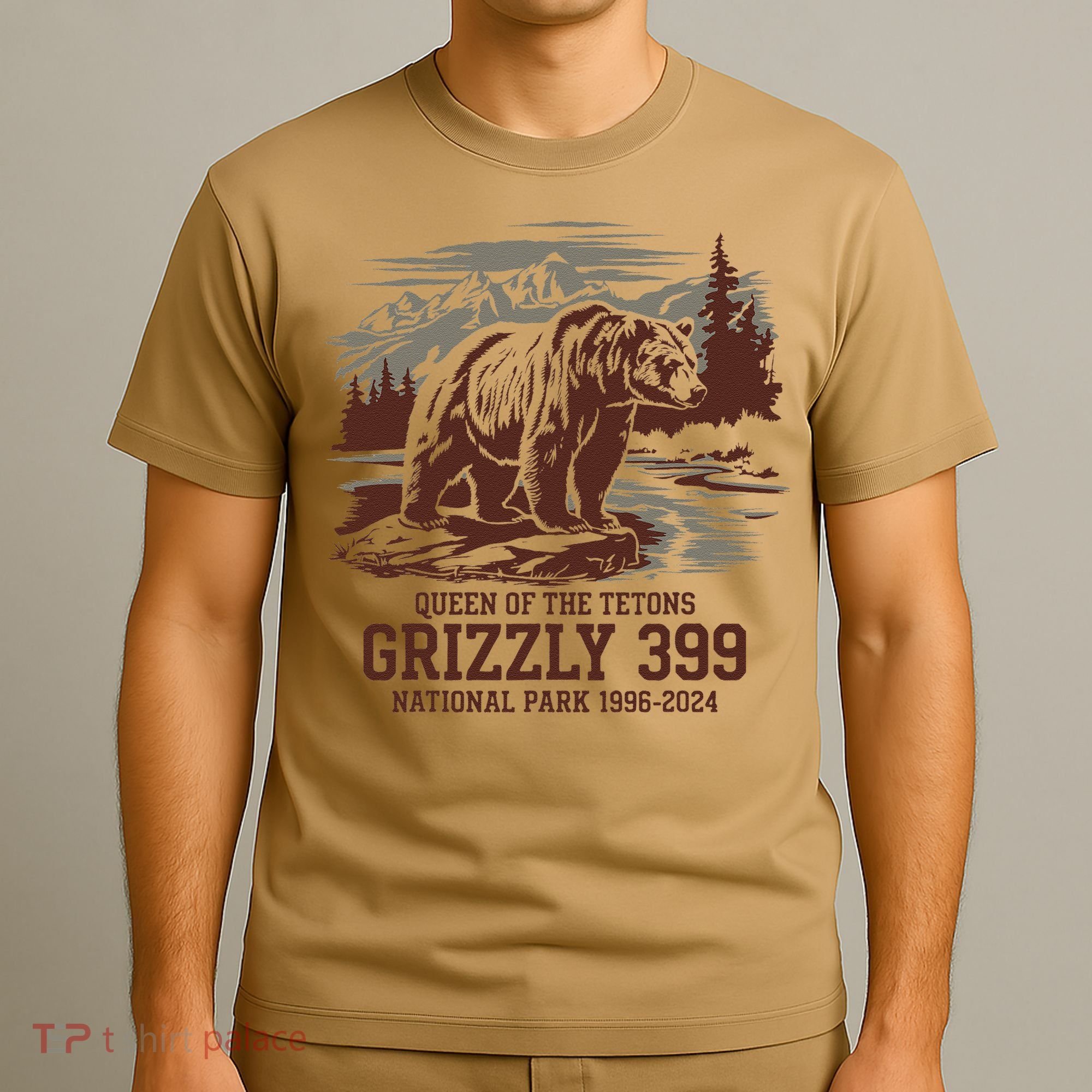 Grizzly 399 National Park Preserve Queen Of The Tetons T-Shirt