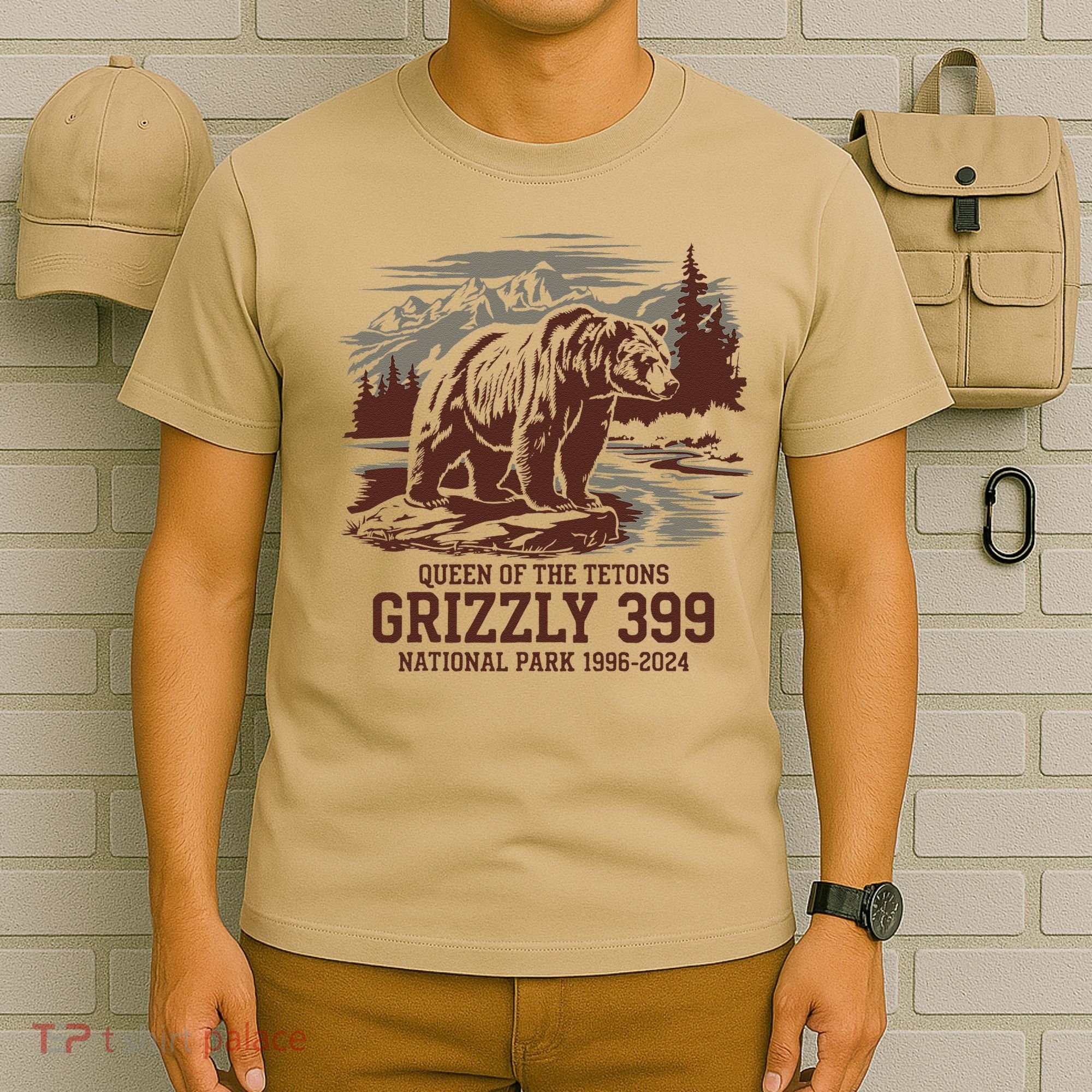 Grizzly 399 National Park Preserve Queen Of The Tetons T-Shirt