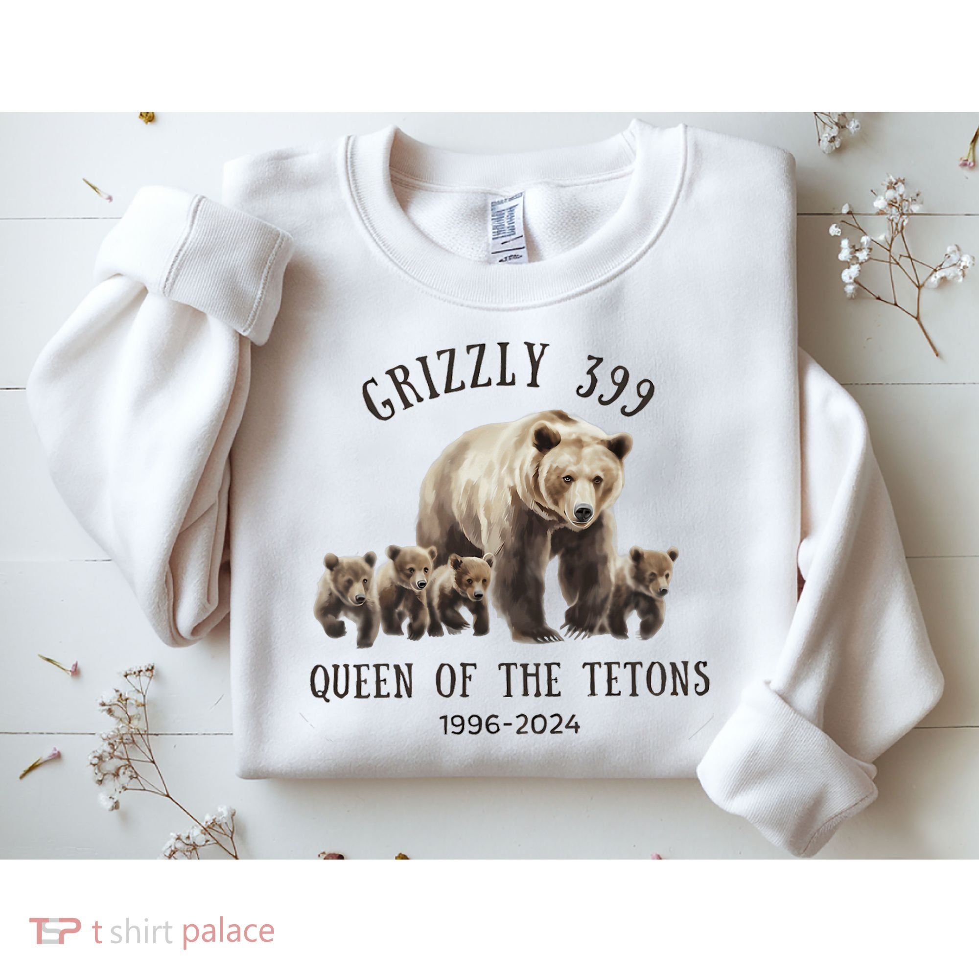 Grizzly 399 Queen Of The Tetons National Park Bear Sweatshirt