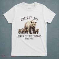 Grizzly 399 Queen Of The Tetons National Park Bear T-Shirt thumb 5
