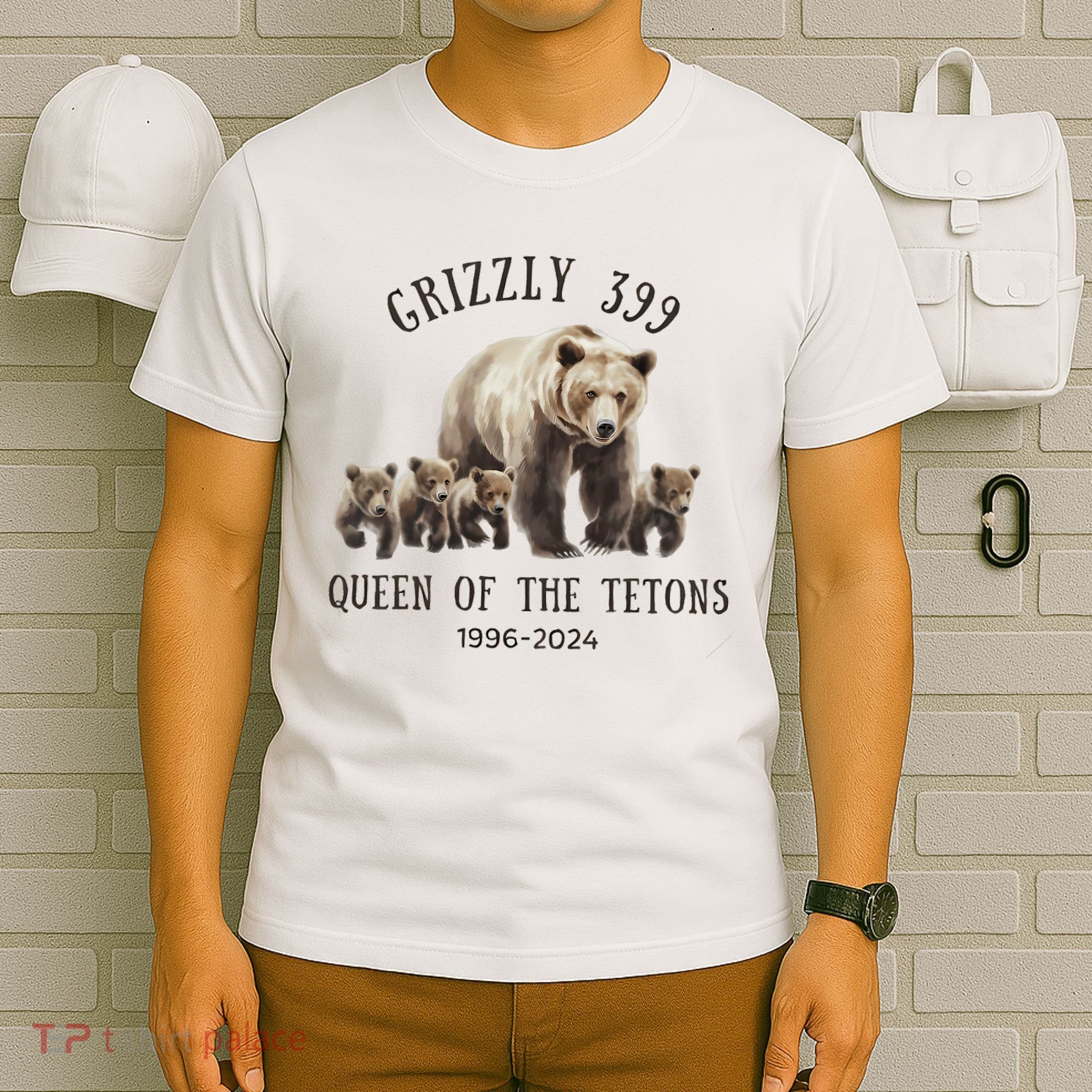 Grizzly 399 Queen Of The Tetons National Park Bear T-Shirt