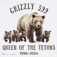 Grizzly 399 Queen Of The Tetons National Park Bear Polo thumb 3