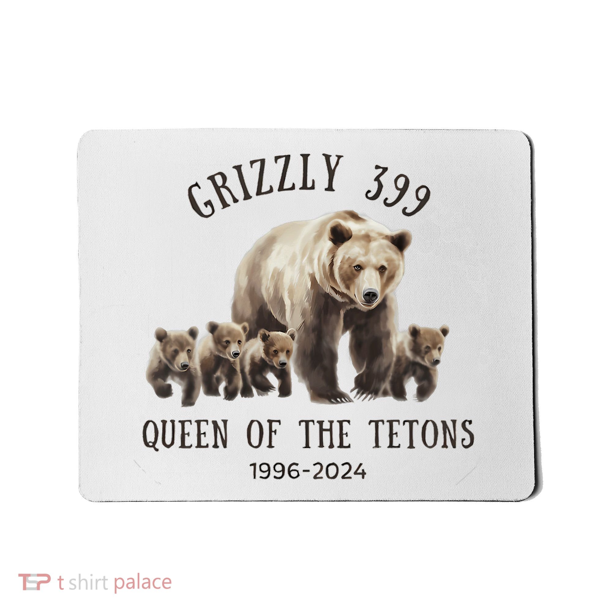 Grizzly 399 Queen Of The Tetons National Park Bear Mousepad