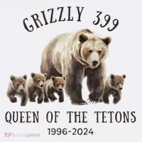 Grizzly 399 Queen Of The Tetons National Park Bear T-Shirt thumb 7