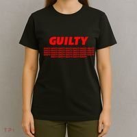 Guilty 34 Times With Red Letters T-Shirt thumb 4