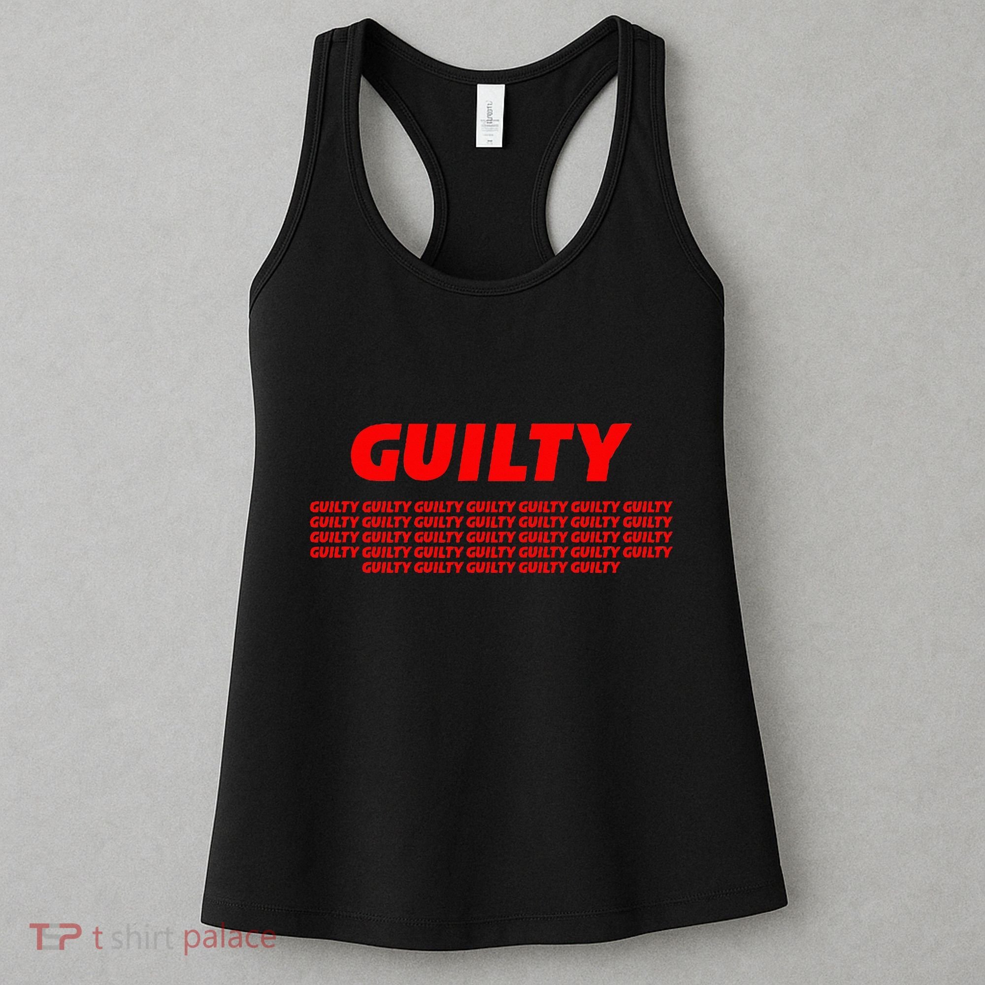 Guilty 34 Times With Red Letters Women's Tank Top