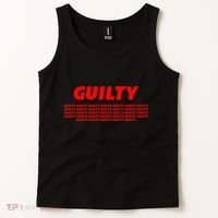 Guilty 34 Times With Red Letters Tank Top thumb 2