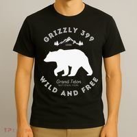 Grizzly 399 Wild & Free Grand Teton National Park T-Shirt thumb 3