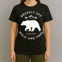 Grizzly 399 Wild & Free Grand Teton National Park T-Shirt thumb 4