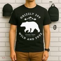 Grizzly 399 Wild & Free Grand Teton National Park T-Shirt thumb 6