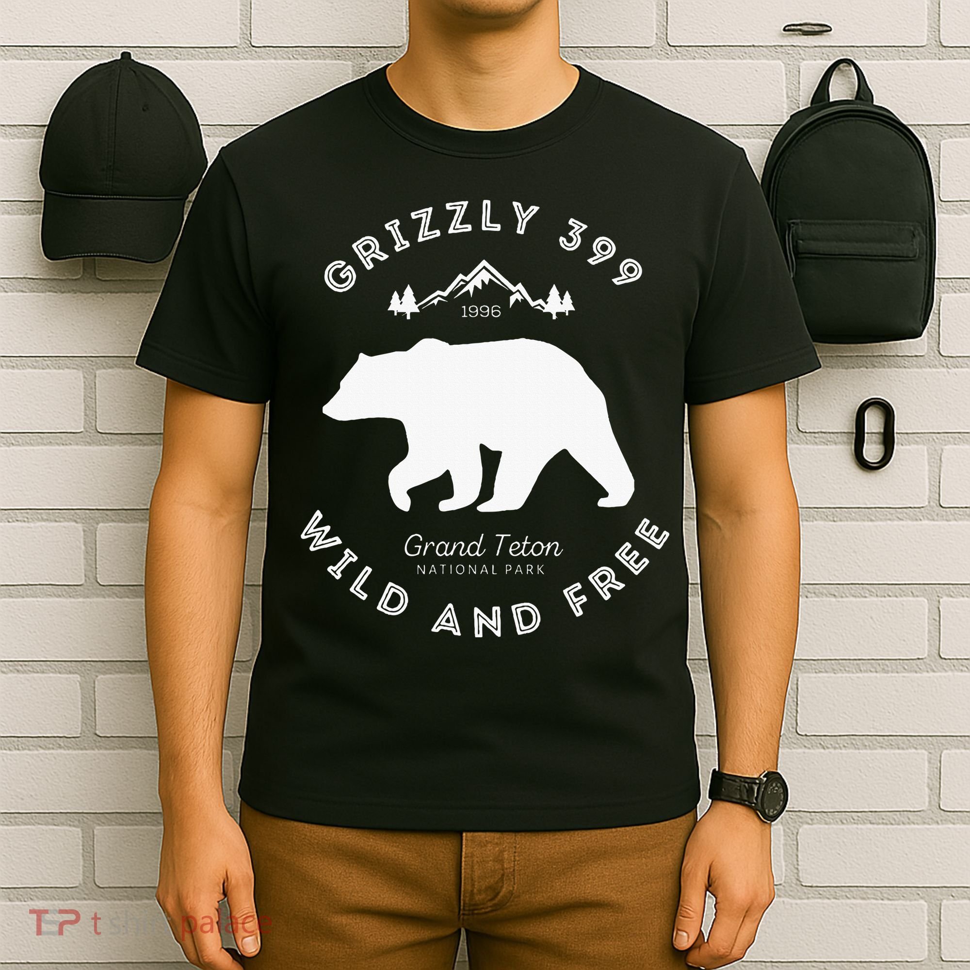 Grizzly 399 Wild & Free Grand Teton National Park T-Shirt