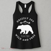 Grizzly 399 Wild & Free Grand Teton National Park Women's Tank Top thumb 3