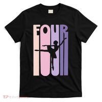 Girl 4th Birthday Gift Ballet Dancer 4 Years Old Ballerina Girl T-Shirt thumb 0