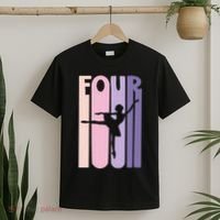 Girl 4th Birthday Gift Ballet Dancer 4 Years Old Ballerina Girl T-Shirt thumb 2