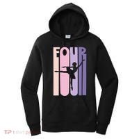 Girl 4th Birthday Gift Ballet Dancer 4 Years Old Ballerina Girl Women's Hoodie thumb 0