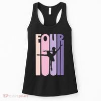 Girl 4th Birthday Gift Ballet Dancer 4 Years Old Ballerina Girl Women's Tank Top thumb 0