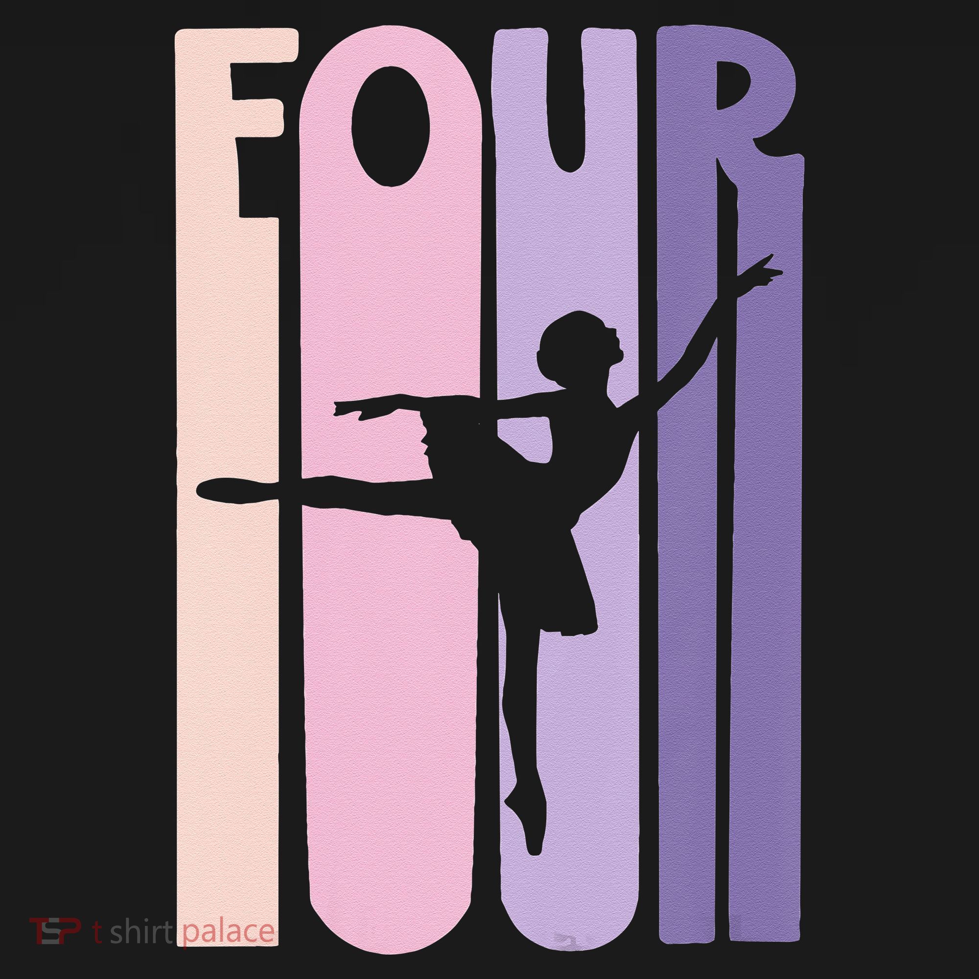 Girl 4th Birthday Gift Ballet Dancer 4 Years Old Ballerina Girl Women's Tank Top
