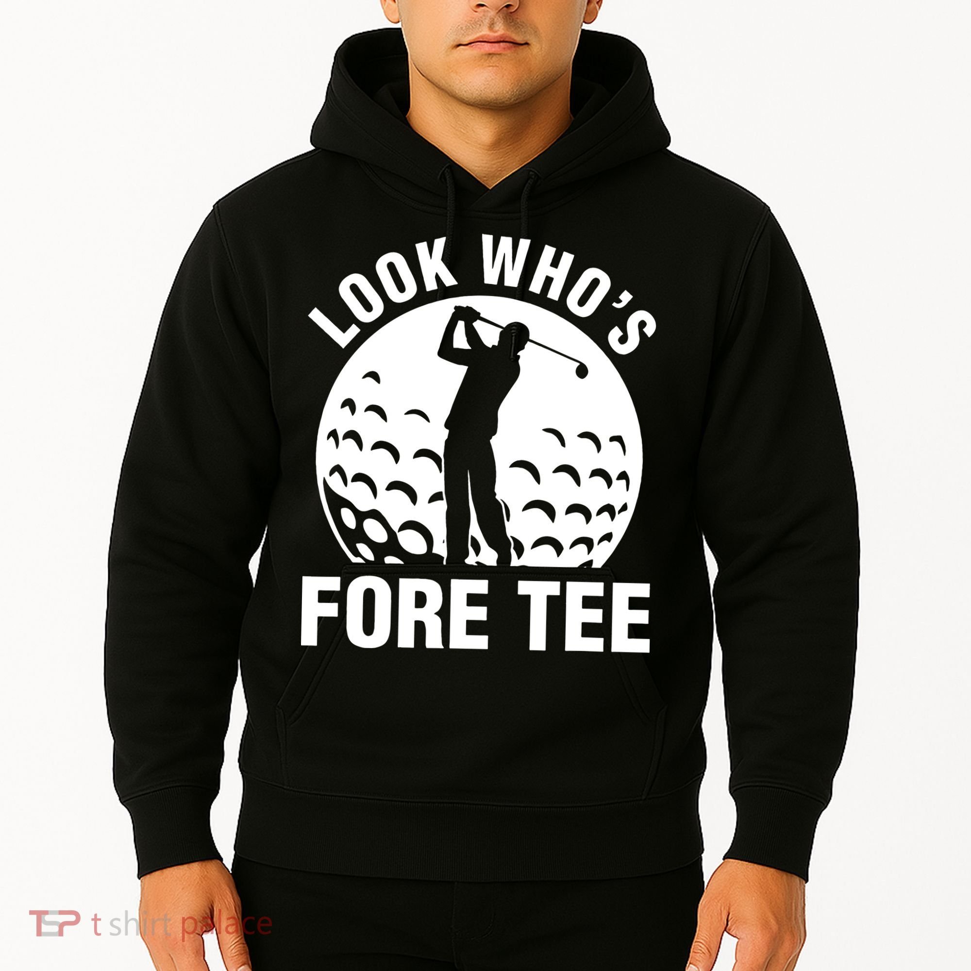 Golf 40th Birthday Look Who’s Fore 40 Forty Hoodie