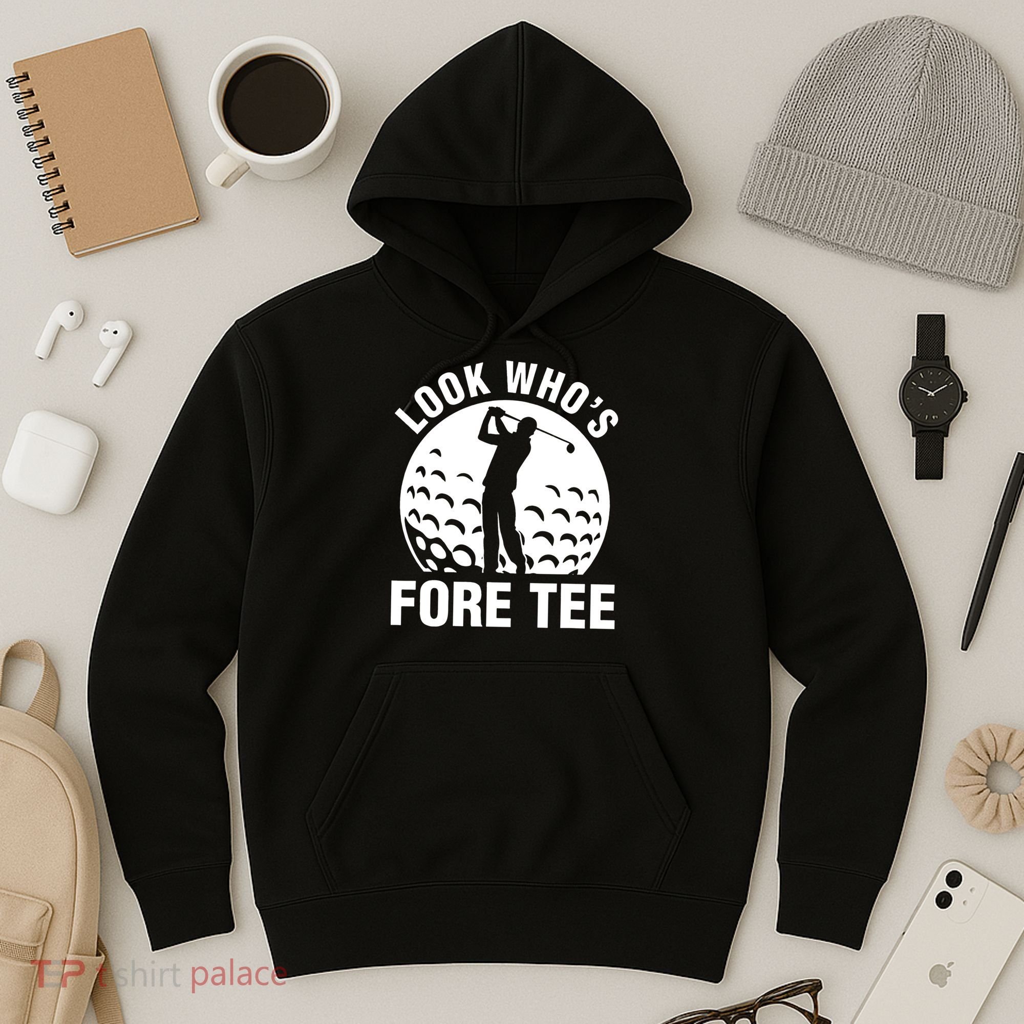 Golf 40th Birthday Look Who’s Fore 40 Forty Hoodie