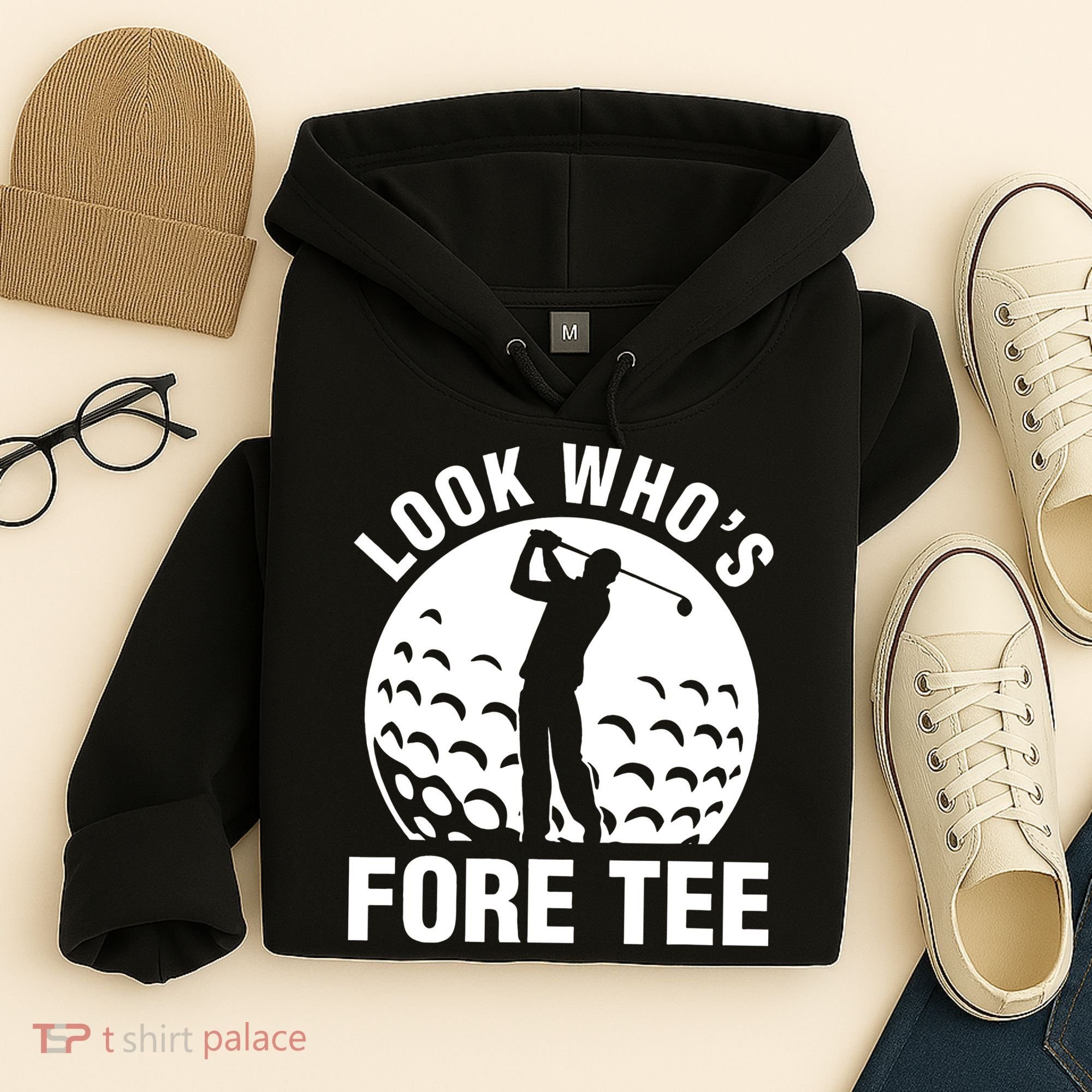 Golf 40th Birthday Look Who’s Fore 40 Forty Hoodie