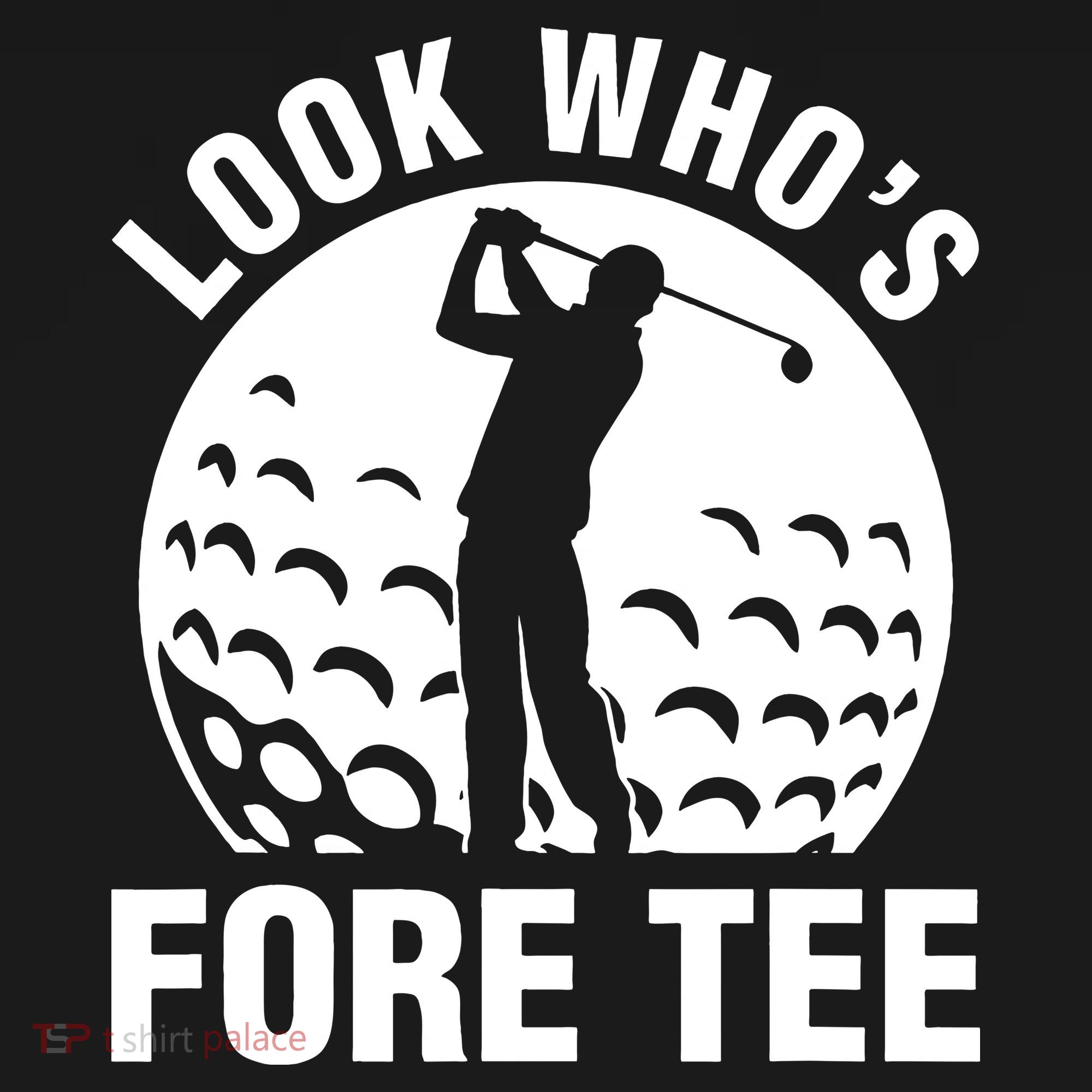 Golf 40th Birthday Look Who’s Fore 40 Forty Sweatshirt