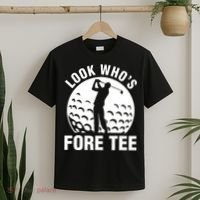 Golf 40th Birthday Look Who’s Fore 40 Forty T-Shirt thumb 2