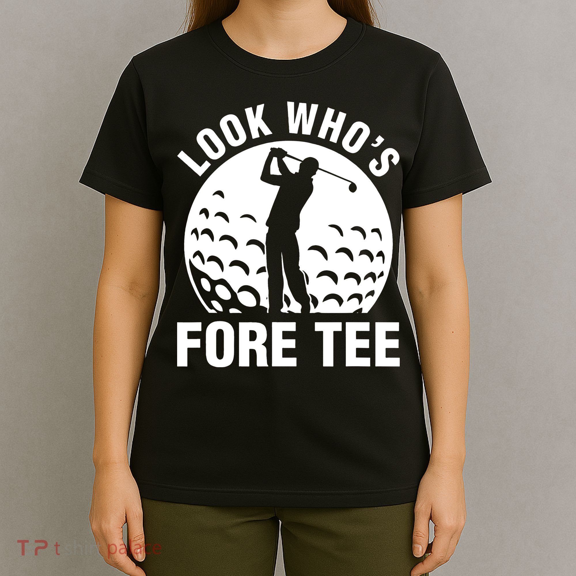 Golf 40th Birthday Look Who’s Fore 40 Forty T-Shirt