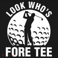 Golf 40th Birthday Look Who’s Fore 40 Forty T-Shirt thumb 7