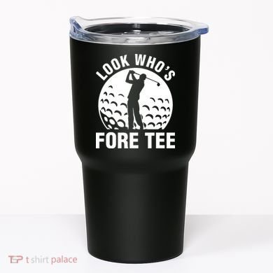 Golf 40th Birthday Look Who’s Fore 40 Forty Tumbler