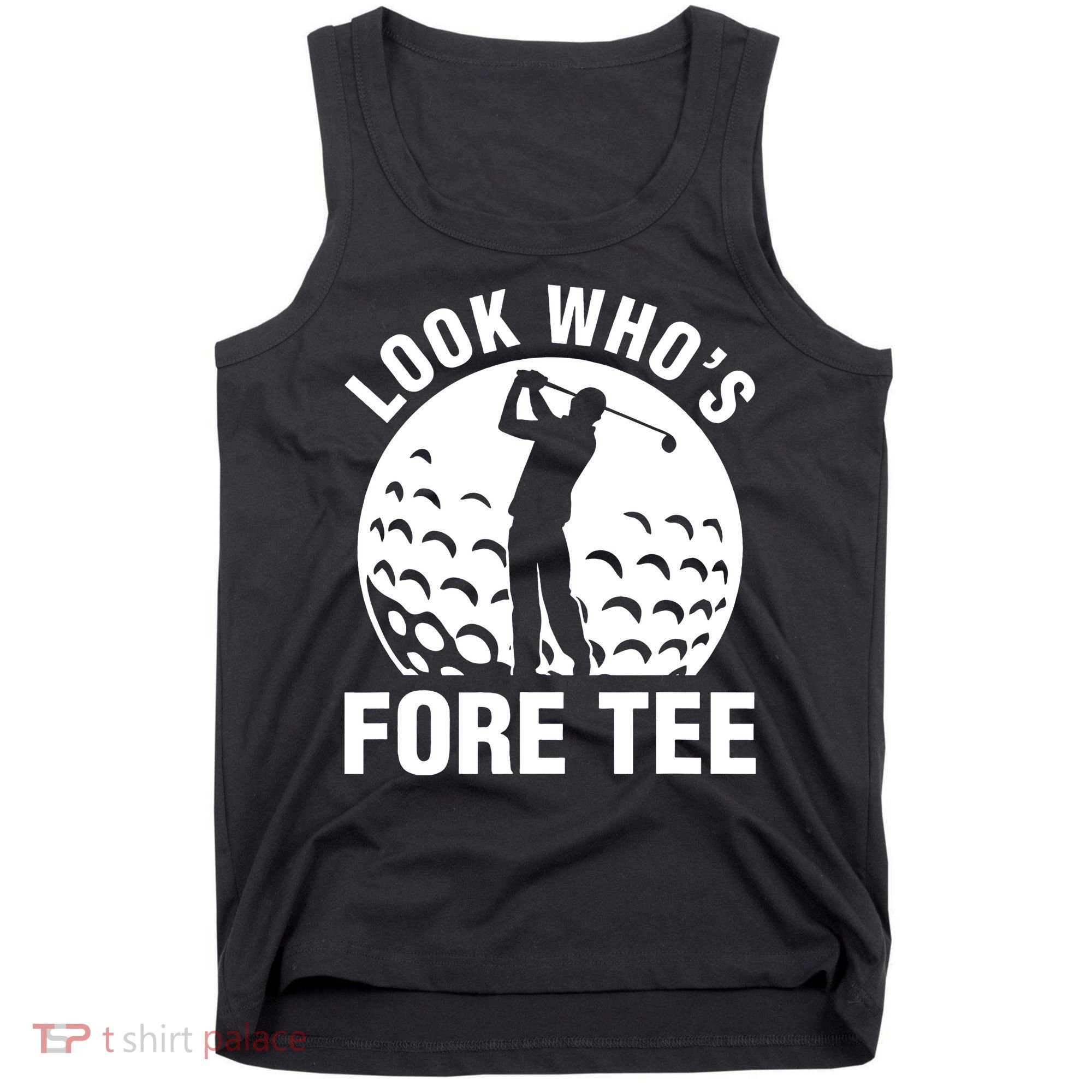 Golf 40th Birthday Look Who’s Fore 40 Forty Tank Top