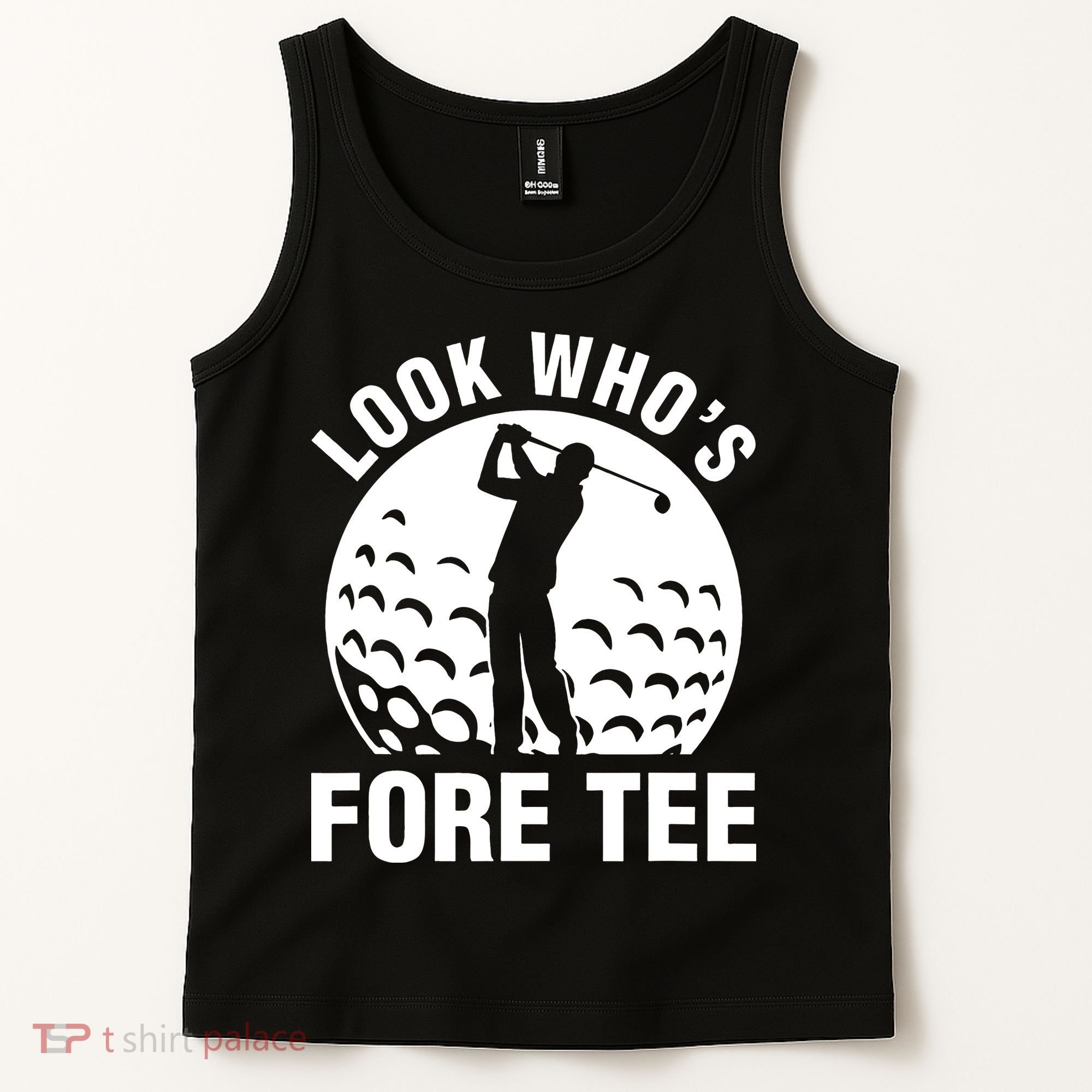 Golf 40th Birthday Look Who’s Fore 40 Forty Tank Top