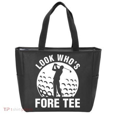 Golf 40th Birthday Look Who’s Fore 40 Forty Tote Bag