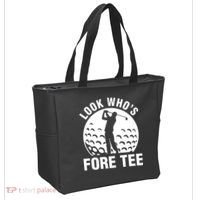 Golf 40th Birthday Look Who’s Fore 40 Forty Tote Bag thumb 2