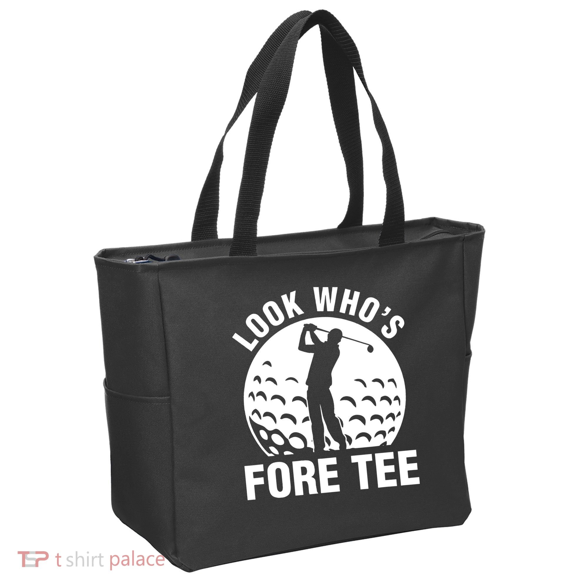 Golf 40th Birthday Look Who’s Fore 40 Forty Tote Bag