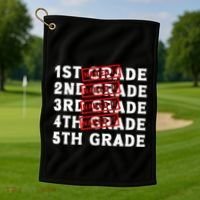 Goodbye 4th Grade Graduation Last Day School Hello 5th Grade Golf Towel thumb 1