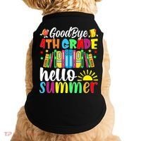 Goodbye 4th Grade Hello Summer Last Day Of School Doggie Tank thumb 0