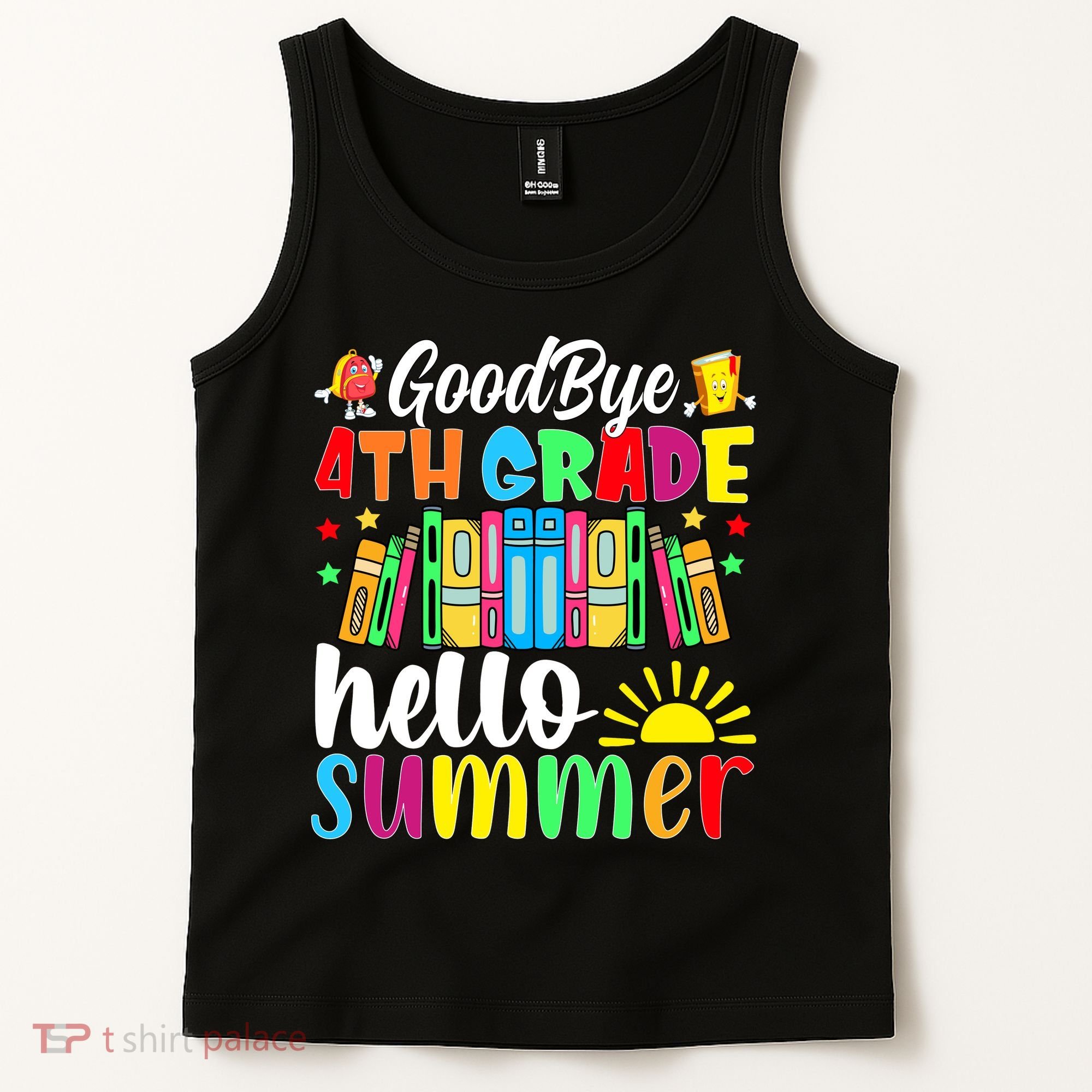 Goodbye 4th Grade Hello Summer Last Day Of School Tank Top