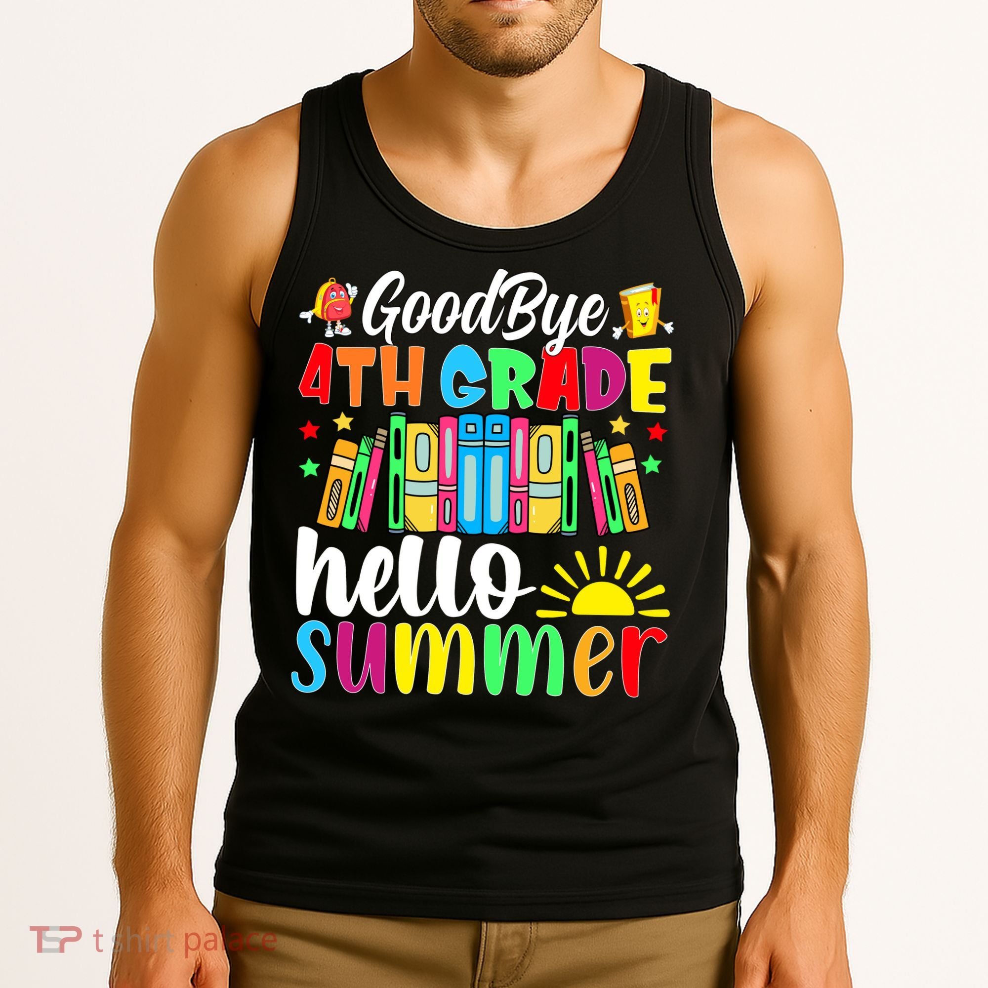 Goodbye 4th Grade Hello Summer Last Day Of School Tank Top