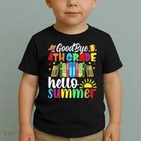 Goodbye 4th Grade Hello Summer Last Day Of School Toddler T-Shirt thumb 2